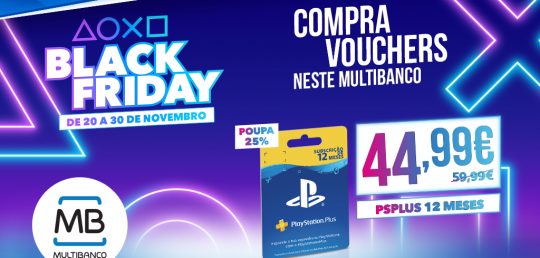 Black Friday – 25% de desconto nos vouchers Playstation